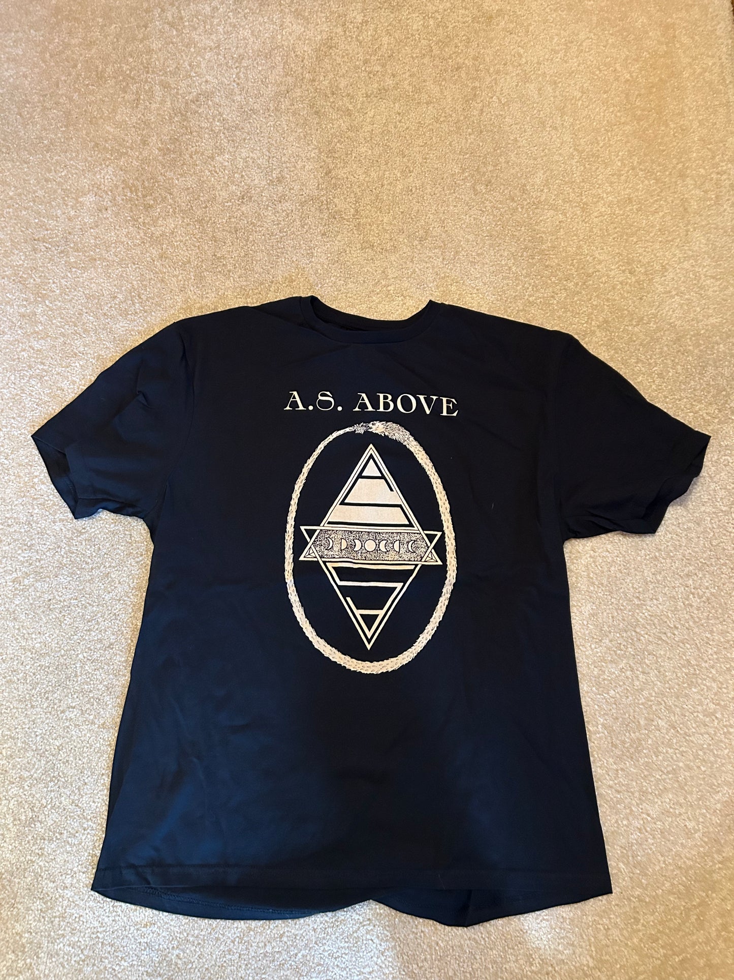 Ancient Shapes A.S. Above T-Shirt (BLACK)