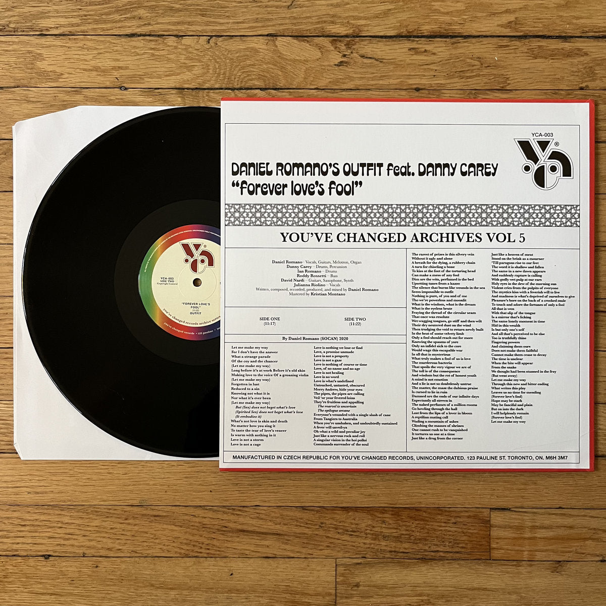 Forever Loves - Daniel Romano (Feat. Danny Carey)  LP