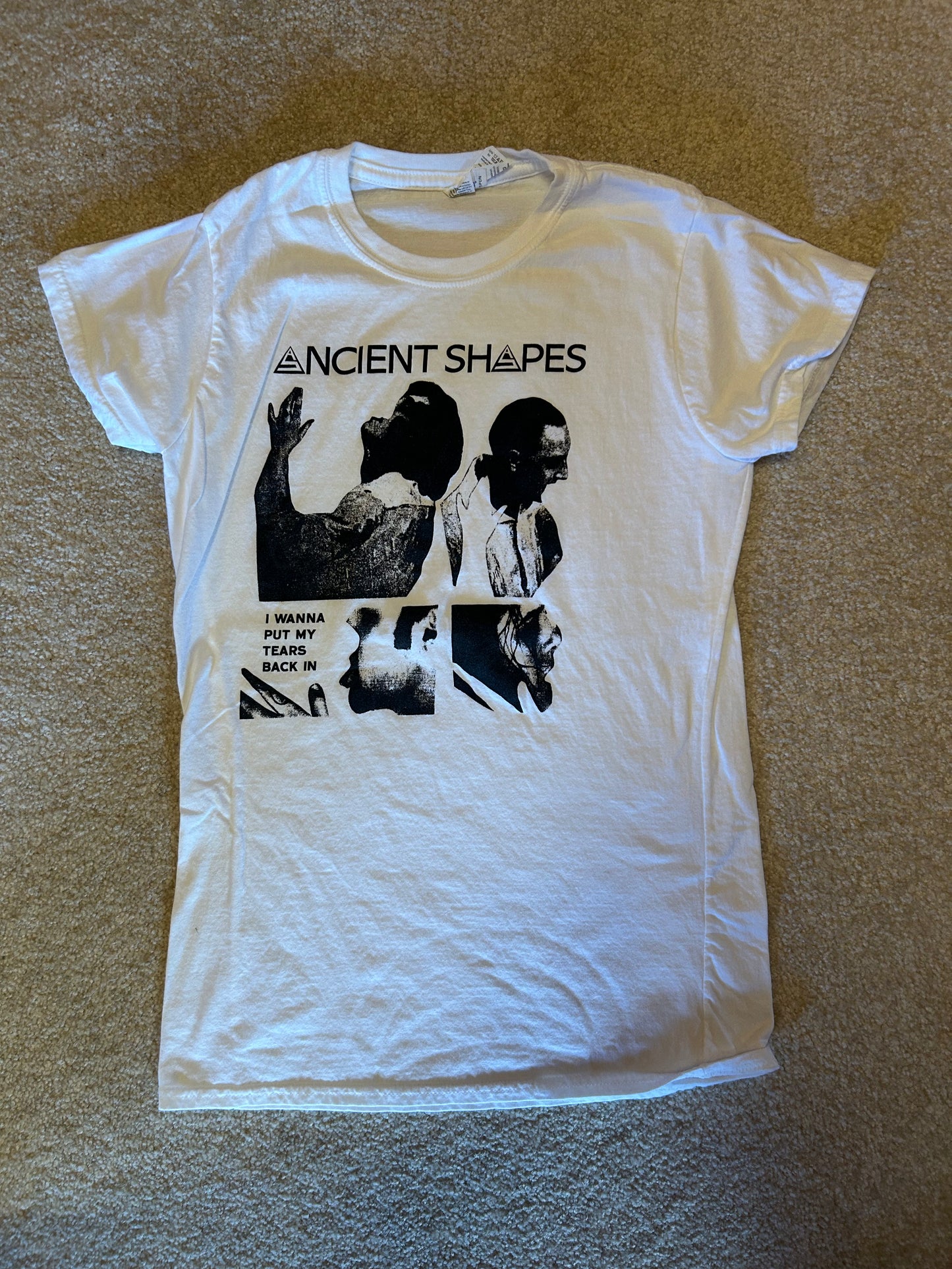 Ancient Shapes Put Tears Back In T-Shirt (WHITE)